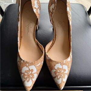 Jessica Simpson Tan Floral Women's Shoes